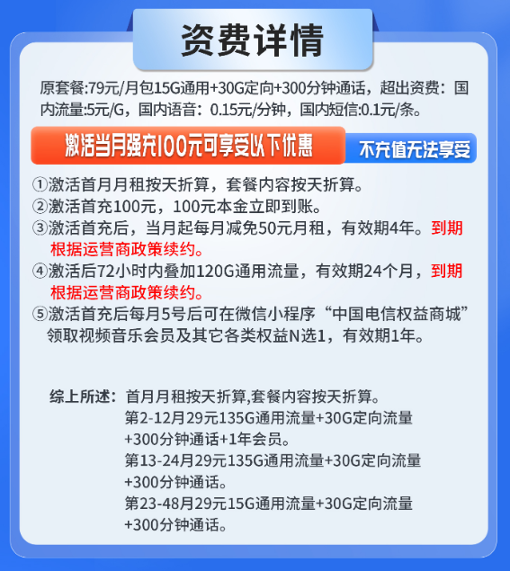 浙江电信西城卡套餐宣传图3